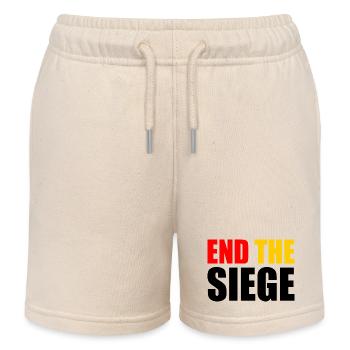 End the siege - Kinder Organic Joggingshorts Mini Bolter von Stanley/Stella - Natur - Vorne