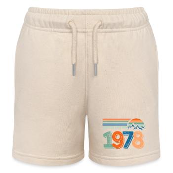 Limited edition 1978 - Short de jogging enfant bio Stanley/Stella - écru doux - Devant