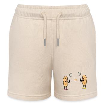Witzig Erdnuss Tennis Tennisspieler Erdnüsse Sport - Kinder Organic Joggingshorts Mini Bolter von Stanley/Stella - Natur - Vorne