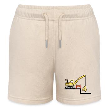 Excavatrice - Short de jogging enfant bio Stanley/Stella - écru doux - Devant