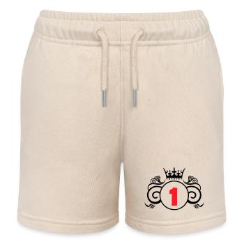 wappen 1 - Kinder Organic Joggingshorts Mini Bolter von Stanley/Stella - Natur - Vorne