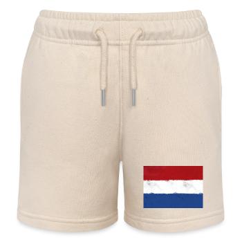 Drapeau des Pays-Bas - Pays-Bas - Short de jogging enfant bio Stanley/Stella - écru doux - Devant