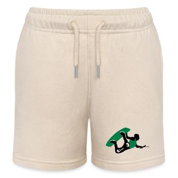 Wakeboarding - Kids Organic Sweat Shorts by Stanley/Stella - soft Ecru - Front
