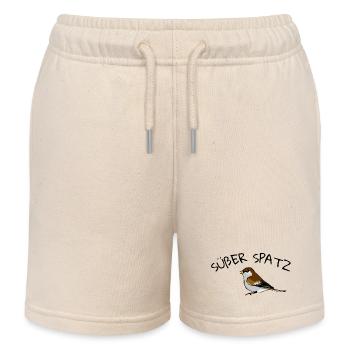 Süßer Spatz - Kinder Organic Joggingshorts Mini Bolter von Stanley/Stella - Natur - Vorne