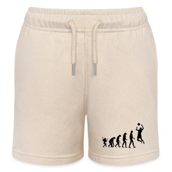 Volleyball - Volley Ball - Sport - Sportsman - Kinder Organic Joggingshorts Mini Bolter von Stanley/Stella - Natur - Vorne