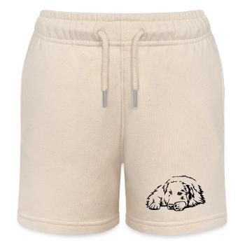 Pyrenees mountain dog - Kids Organic Sweat Shorts by Stanley/Stella - soft Ecru - Front