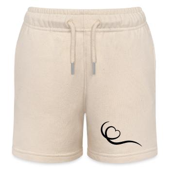 Coeur - Short de jogging enfant bio Stanley/Stella - écru doux - Devant