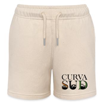 Curva Sud - Kinder Organic Joggingshorts Mini Bolter von Stanley/Stella - Natur - Vorne