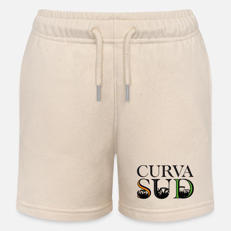 Curva Sud - Short de jogging enfant bio Stanley/Stella - écru doux