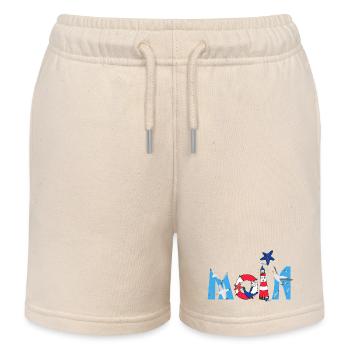 Moin Kinder Motiv - Kinder Organic Joggingshorts Mini Bolter von Stanley/Stella - Natur - Vorne