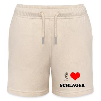 Ich liebe Schlager - Kinder Organic Joggingshorts Mini Bolter von Stanley/Stella - Natur - Vorne