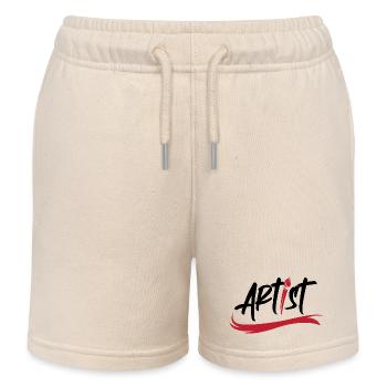 artist pinsel logo Kunst Symbol Pinselstrich icon - Kinder Organic Joggingshorts Mini Bolter von Stanley/Stella - Natur - Vorne