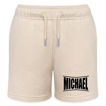 T-Shirt Michael T-Shirt Geschenkidee - Kinder Organic Joggingshorts Mini Bolter von Stanley/Stella - Natur - Vorne