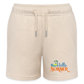Bonjour Summmer - Short de jogging enfant bio Stanley/Stella - écru doux - Devant