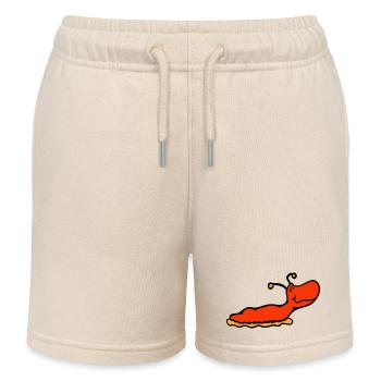 L'escargot limace sans coquille sourit - Short de jogging enfant bio Stanley/Stella - écru doux - Devant