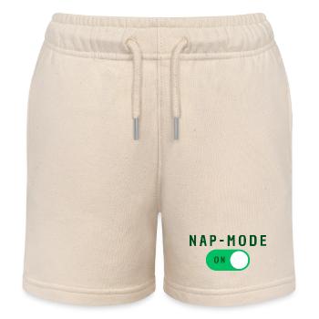Nap Mode Active - Kids Organic Sweat Shorts by Stanley/Stella - soft Ecru - Front