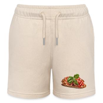 Bruschetta - Short de jogging enfant bio Stanley/Stella - écru doux - Devant
