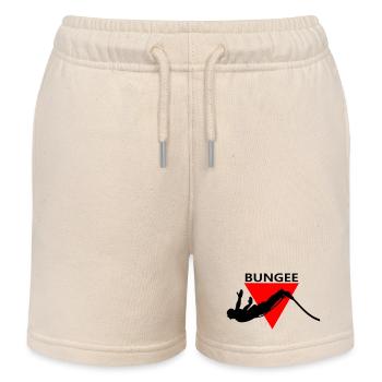 Bungee jumping - Kids Organic Sweat Shorts by Stanley/Stella - soft Ecru - Front