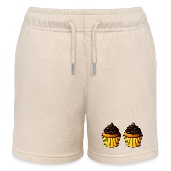Cupcake Köstlichkeit - Kinder Organic Joggingshorts Mini Bolter von Stanley/Stella - Natur - Vorne