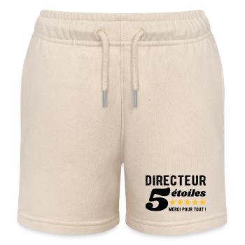 Cadeau Directeur 5 Étoiles - Merci pour tout ! - Short de jogging enfant bio Stanley/Stella - écru doux - Devant