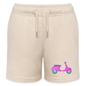 Roller Dots Punkte Frühling Italien Lebensfreude - Kinder Organic Joggingshorts Mini Bolter von Stanley/Stella - Natur - Vorne