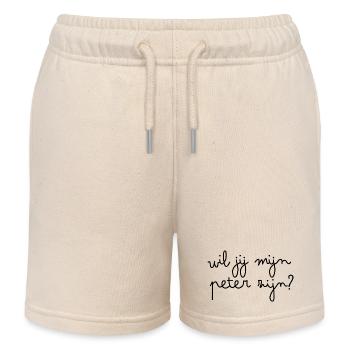 Willst du mein Pate sein? - Kinder Organic Joggingshorts Mini Bolter von Stanley/Stella - Natur - Vorne