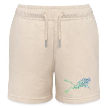 Geschenkidee für eine Tauch-Fanin mit Apnoetauchen - Kinder Organic Joggingshorts Mini Bolter von Stanley/Stella - Natur - Vorne