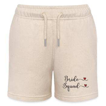 Bride Squad niedlich, handgeschrieben Typografie mit Hea - Kinder Organic Joggingshorts Mini Bolter von Stanley/Stella - Natur - Vorne