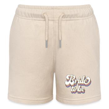 Braut To Be Future Mrs. Brautdusche Hochzeitsgeschenk - Kinder Organic Joggingshorts Mini Bolter von Stanley/Stella - Natur - Vorne