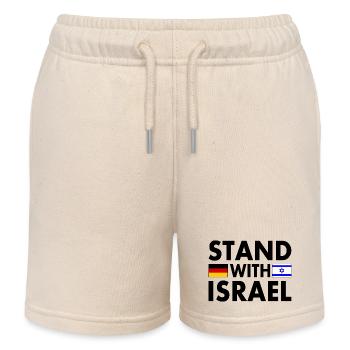Stand with israel - Kids Organic Sweat Shorts by Stanley/Stella - soft Ecru - Front