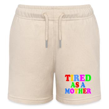 Tired as a mother - Kinder Organic Joggingshorts Mini Bolter von Stanley/Stella - Natur - Vorne