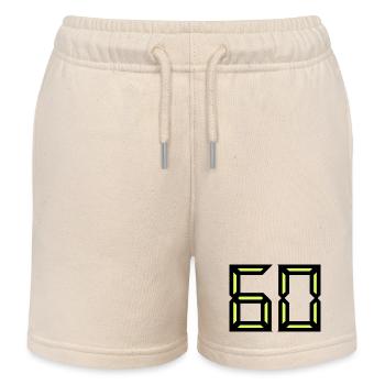 60 JAHRE. 60-JÄHRIGES JUBILÄUM. JUBILÄUM 60 JAHRE - Kinder Organic Joggingshorts Mini Bolter von Stanley/Stella - Natur - Vorne