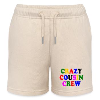 Crazy cousin crew - Short de jogging enfant bio Stanley/Stella - écru doux - Devant