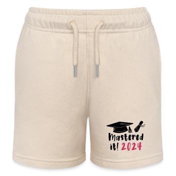 Mastered It 2024 Masters Degree Graduation 2024 - Kids Organic Sweat Shorts by Stanley/Stella - soft Ecru - Front