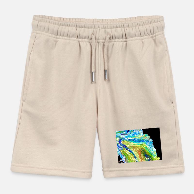 crocodile to heaven Kids Organic Sweat Shorts by Stanley/Stella