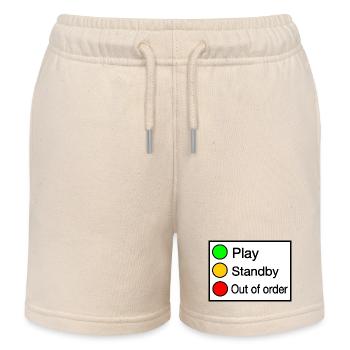 Zustaende - Kinder Organic Joggingshorts Mini Bolter von Stanley/Stella - Natur - Vorne