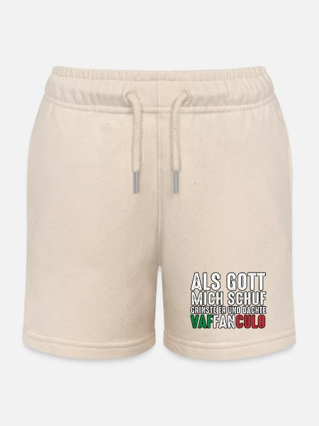 Italien Italiener Vaffanculo - Kinder Organic Joggingshorts Mini Bolter von Stanley/Stella - Natur