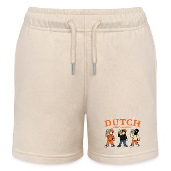 Dutch Party Patrol For Hooligans - Kids Organic Sweat Shorts by Stanley/Stella - soft Ecru - Front