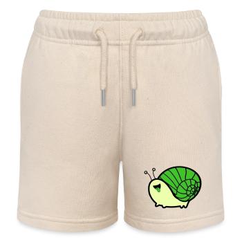 schnecke comic - Kinder Organic Joggingshorts Mini Bolter von Stanley/Stella - Natur - Vorne