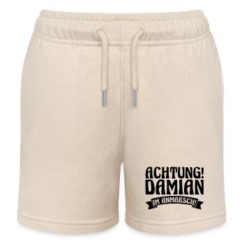 Vorname Damian - Kinder Organic Joggingshorts Mini Bolter von Stanley/Stella - Natur - Vorne