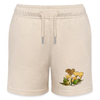 Pilze - Kinder Organic Joggingshorts Mini Bolter von Stanley/Stella - Natur - Vorne