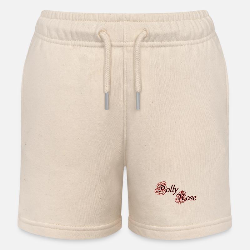 Dolly Rose - Short de jogging enfant bio Stanley/Stella - écru doux