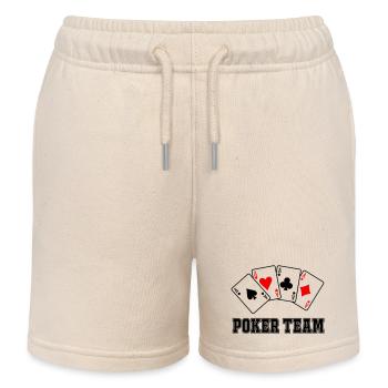 Poker Team - Kinder Organic Joggingshorts Mini Bolter von Stanley/Stella - Natur - Vorne