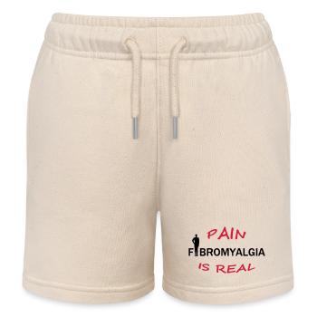 Fibromyalgia - Pain is real Geschenk - Kinder Organic Joggingshorts Mini Bolter von Stanley/Stella - Natur - Vorne