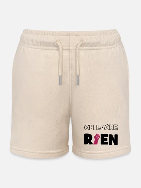 On lâche rien ! - Short de jogging enfant bio Stanley/Stella - écru doux