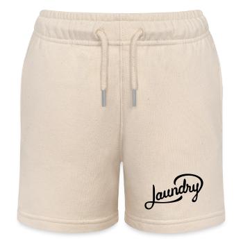 Inscription amusante pour la lessive - Short de jogging enfant bio Stanley/Stella - écru doux - Devant