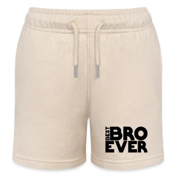 Best BRO ever - Short de jogging enfant bio Stanley/Stella - écru doux - Devant