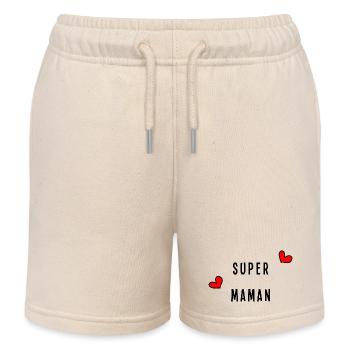 MAMA. MUTTERTAG. SCHÖNEN MUTTERTAG - Kinder Organic Joggingshorts Mini Bolter von Stanley/Stella - Natur - Vorne