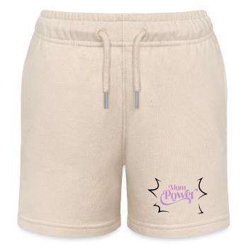 Mom power - Kids Organic Sweat Shorts by Stanley/Stella - soft Ecru - Front