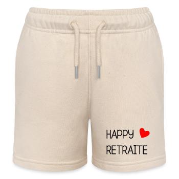RETRAITE. RETRAITE. RETRAITEE. RETRAITE - Short de jogging enfant bio Stanley/Stella - écru doux - Devant
